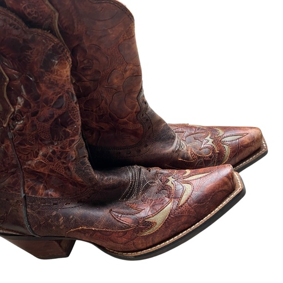 Ariat Womens Brown Leather Dahlia Cowboy Western Boots size 7 10008781 - Picture 6 of 16